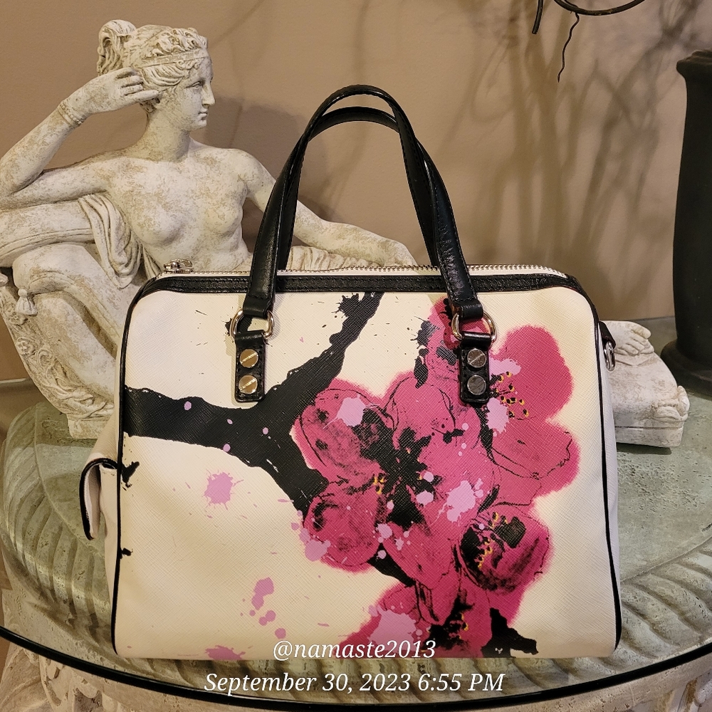 L.A.M.B. by Gwen Stefani Cherry Blossom Handbag Luxury Designer Vintage #525 - Picture 9 of 14